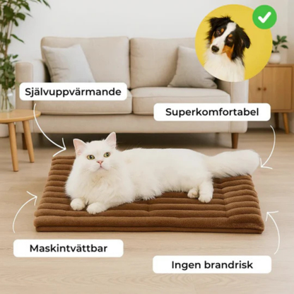 Värmebädden -Självuppvärmande Matta för Husdjur